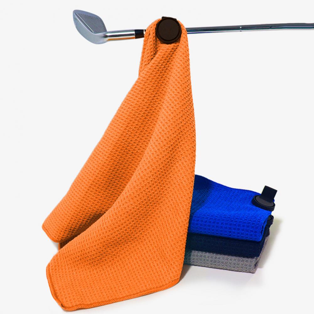 Golf Towel Waffle - 자석식 마이크로파이버 골프 타월 (카라비너 포함)