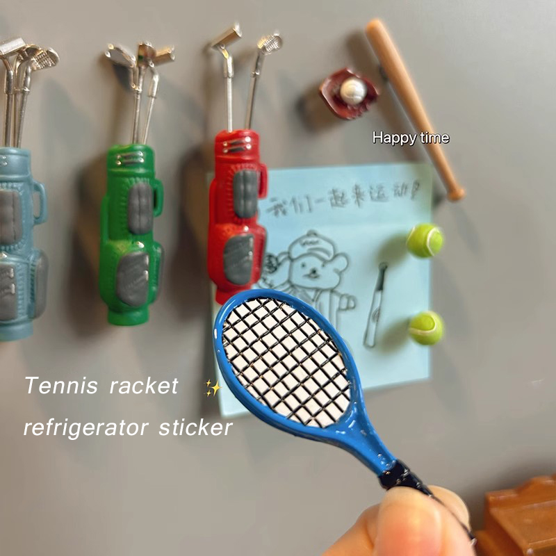 스포츠 장비 냉장고 자석 3D 크리에이티브 시뮬레이션  - Golf Equipment Photos 리뷰 및 가격