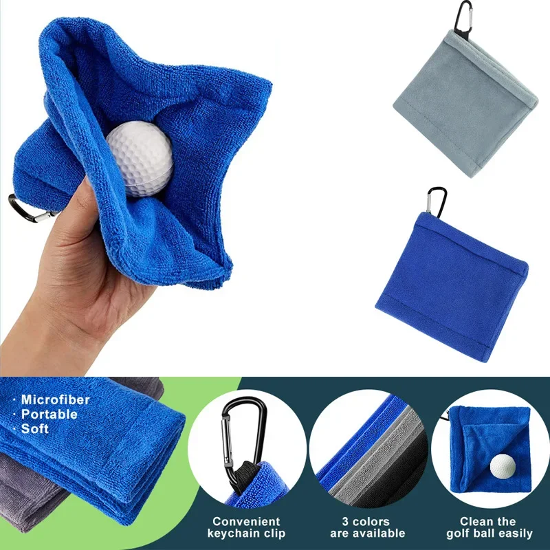 마이크로화이버 골프공 및 클럽 청소 타월 사각 디자인  - Golf Towel Waffle 리뷰 및 가격