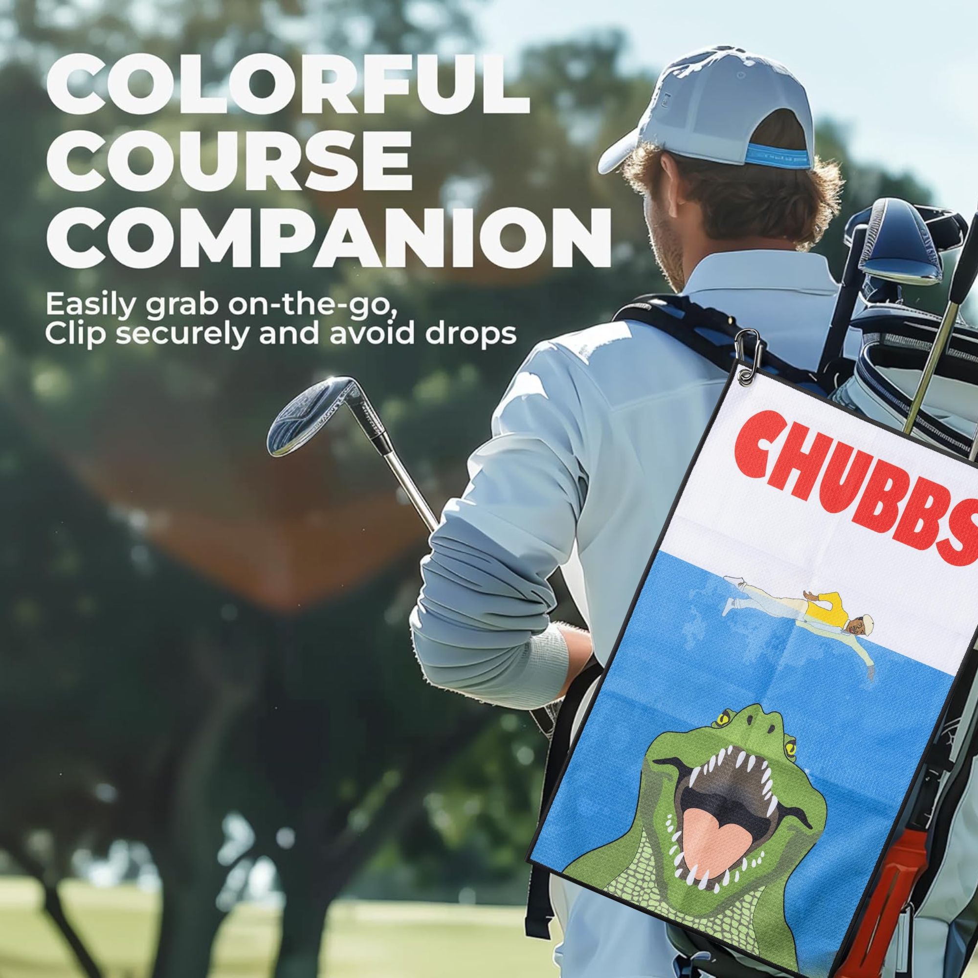 Fun Happy Gilmore 디자인 골프 타월 –  - Golf Towel Waffle 리뷰 및 가격