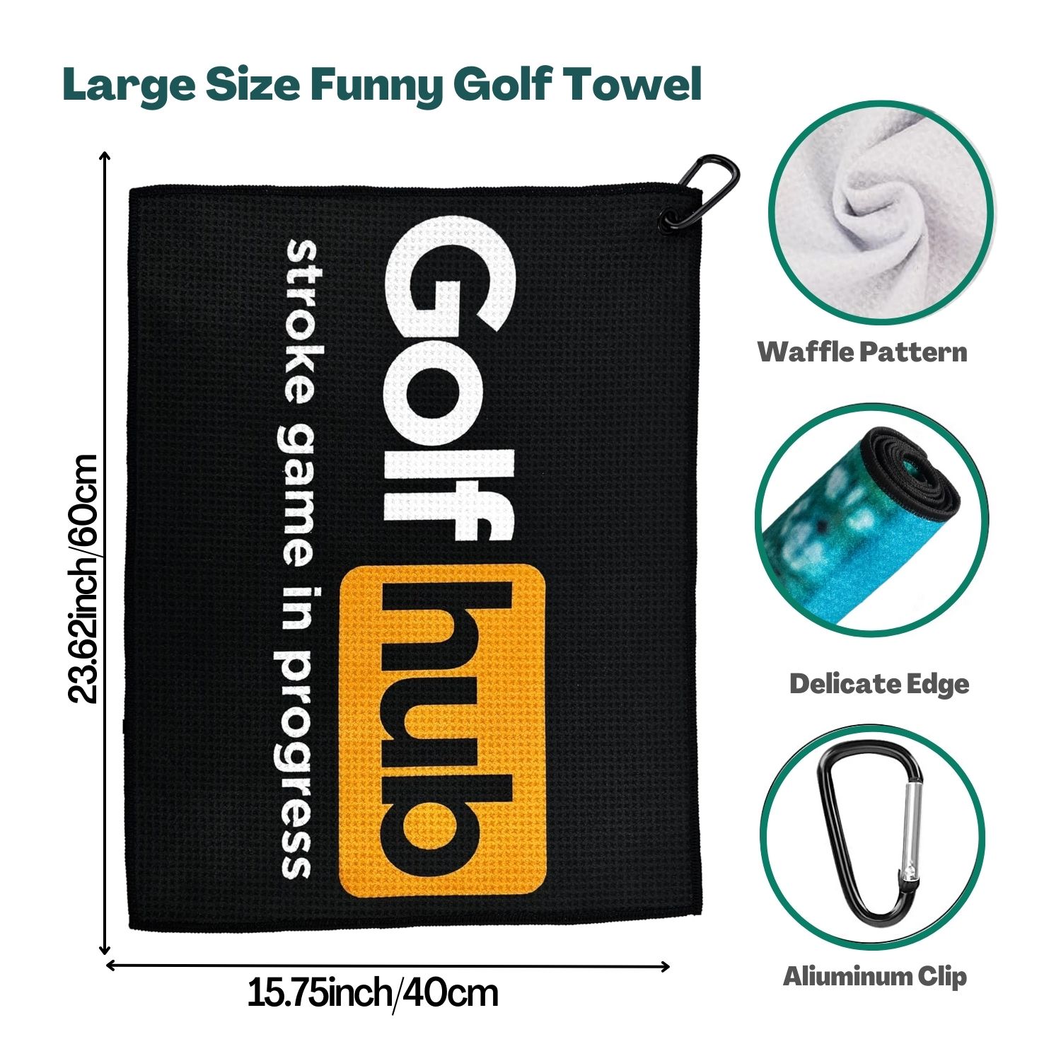 재미있는 마이크로파이버 프리미엄 골프 타월, 남성용 및 - Golf Towel Waffle 리뷰 및 가격